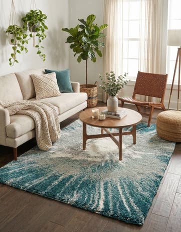 5' 3 x 8' Soft Touch Shag Rug