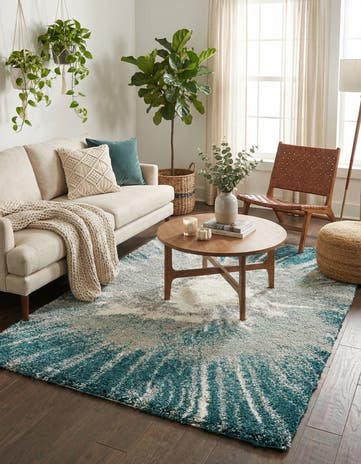 5' 3 x 8' Soft Touch Shag Rug