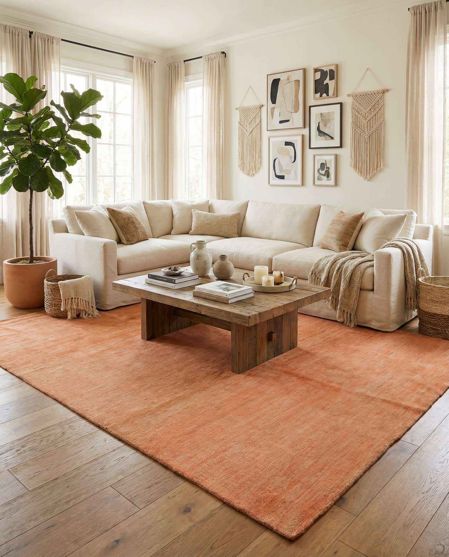 6' 5 x 10' Hand Knotted Darya Wool Rug