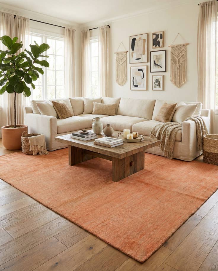 Detail image of 6' 5 x 10' Hand Knotted Darya Wool Rug