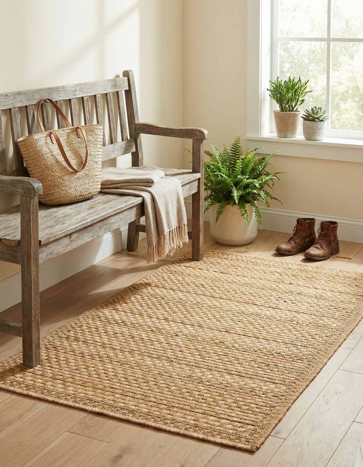 Detail image of 2' 2 x 3'  Washable Border Indoor / Outdoor Rug