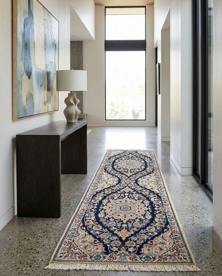 1' 6 x 5' 4 Hand Knotted Nain Rug