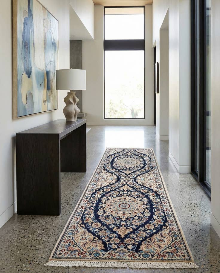 Detail image of 1' 6 x 5' 4 Hand Knotted Nain Rug