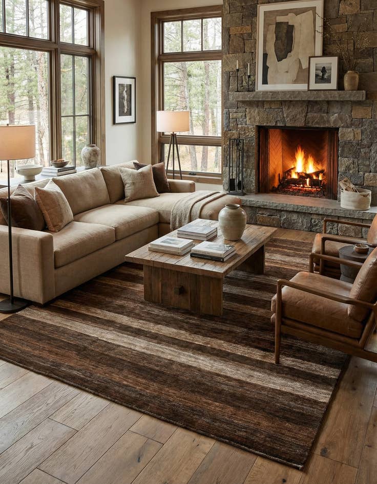 Detail image of 7' 4 x 9' 5 Juma Wool Rug