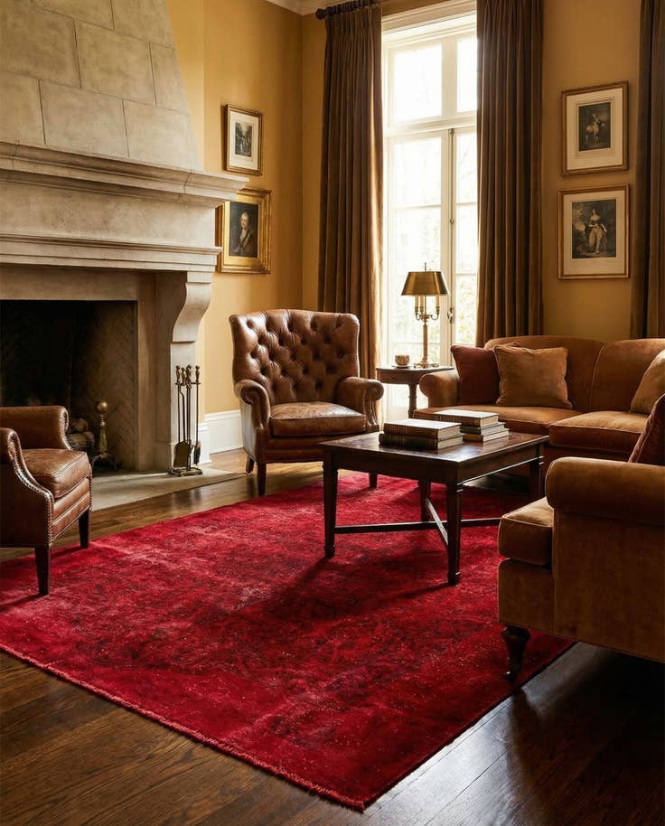 Detail image of 4' 10 x 6' 8 Hand Knotted Ultra Vintage Persian Wool Rug