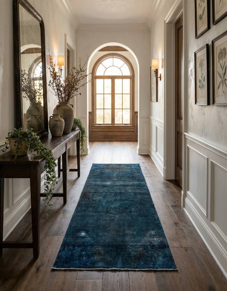 Detail image of 4' 1 x 8' 3  Hand Knotted Ultra Vintage Persian Wool Runner Rug