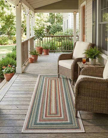 2' x 5' 1 Easy-Clean Baja Indoor / Outdoor Runner Rug