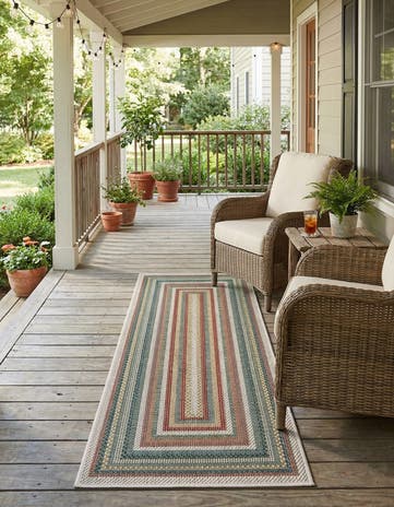 2' x 5' 1 Easy-Clean Baja Indoor / Outdoor Runner Rug