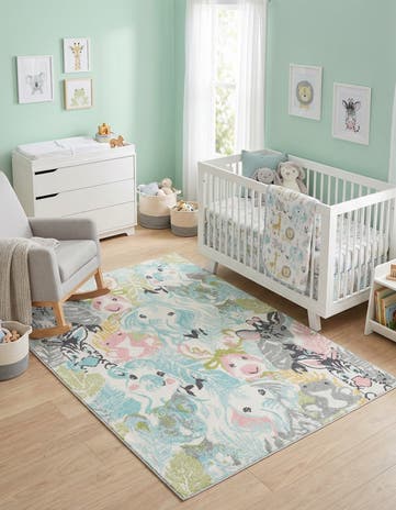 4' x 6' Animals Whimsy Kids Rug