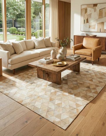 5' 1 x 8' 1 Cowhide Stocks Rug