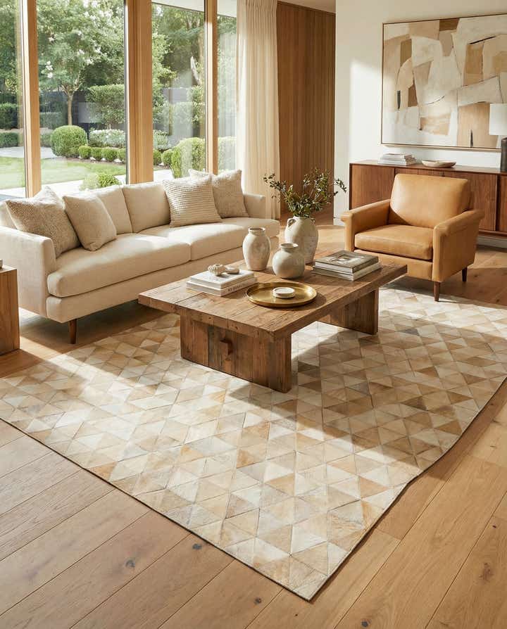 5' 1 x 8' 1 Cowhide Stocks Rug