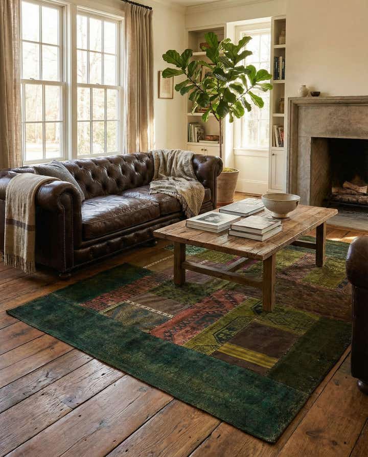 5' 10 x 8' 1 Hand Knotted Ultra Vintage Persian Wool Rug