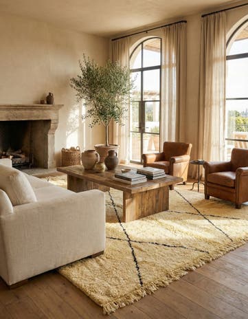 8' 3 x 11' 6 Hand Knotted Moroccan Wool Rug