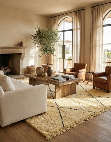 8' 3 x 11' 6 Hand Knotted Moroccan Wool Rug