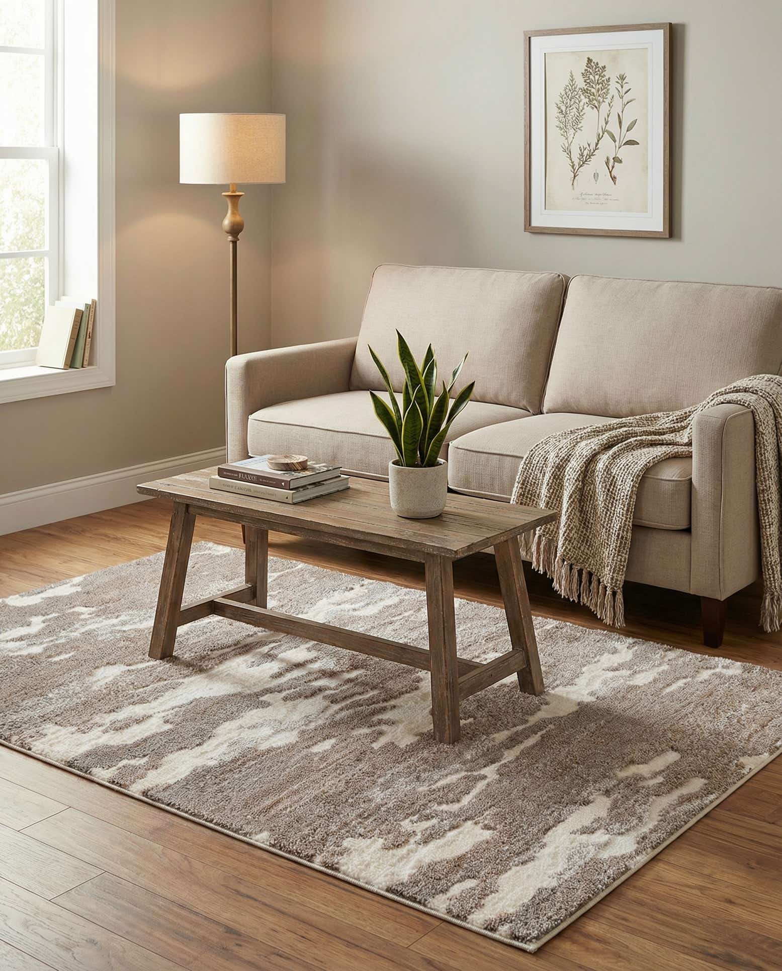 4' x 6' Sepia Rug