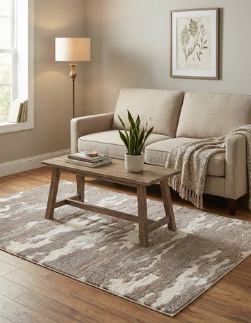 4' x 6' Sepia Rug