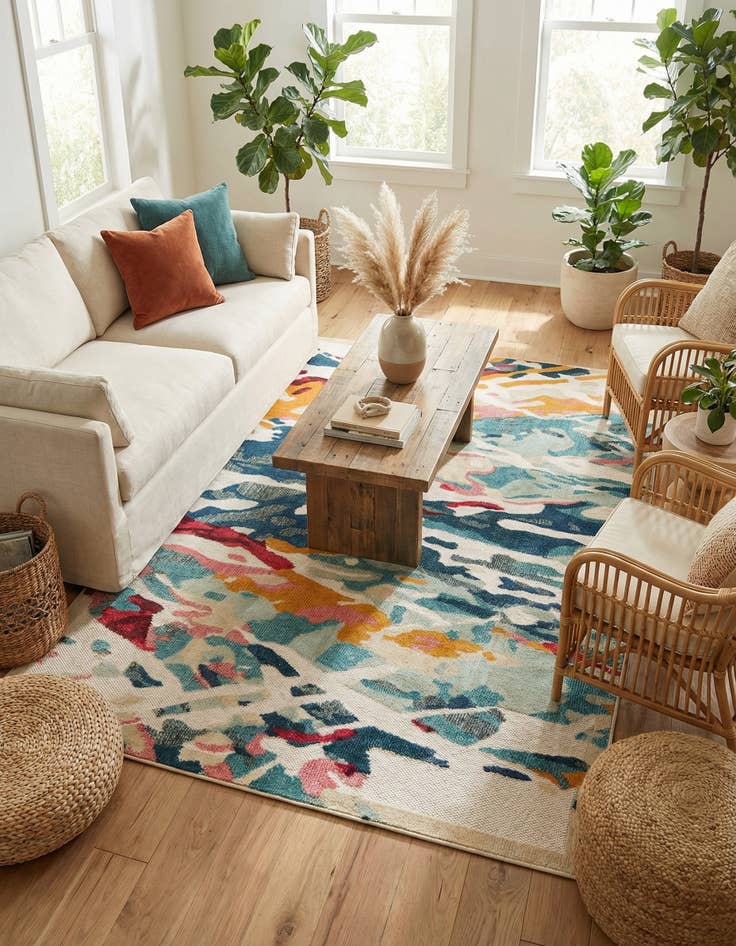 Detail image of  5' x 7'  Washable Casablanca Indoor / Outdoor Rug