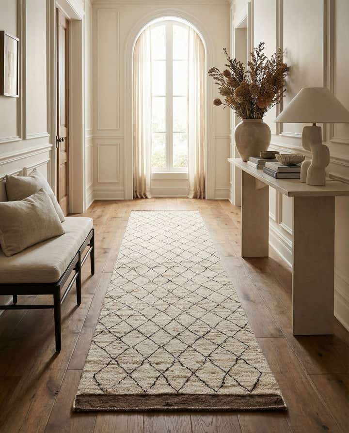 3' 2 x 15' 10 Hand Knotted Moroccan Wool Runner Rug