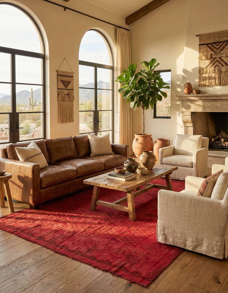 Detail image of 5' 4 x 8'  Hand Woven Kilim Fars Rug