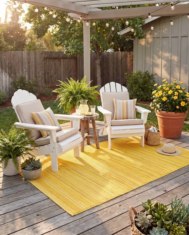 Detail image of 4' x 6' Easy-Clean Vista Breeze Indoor / Outdoor Rug