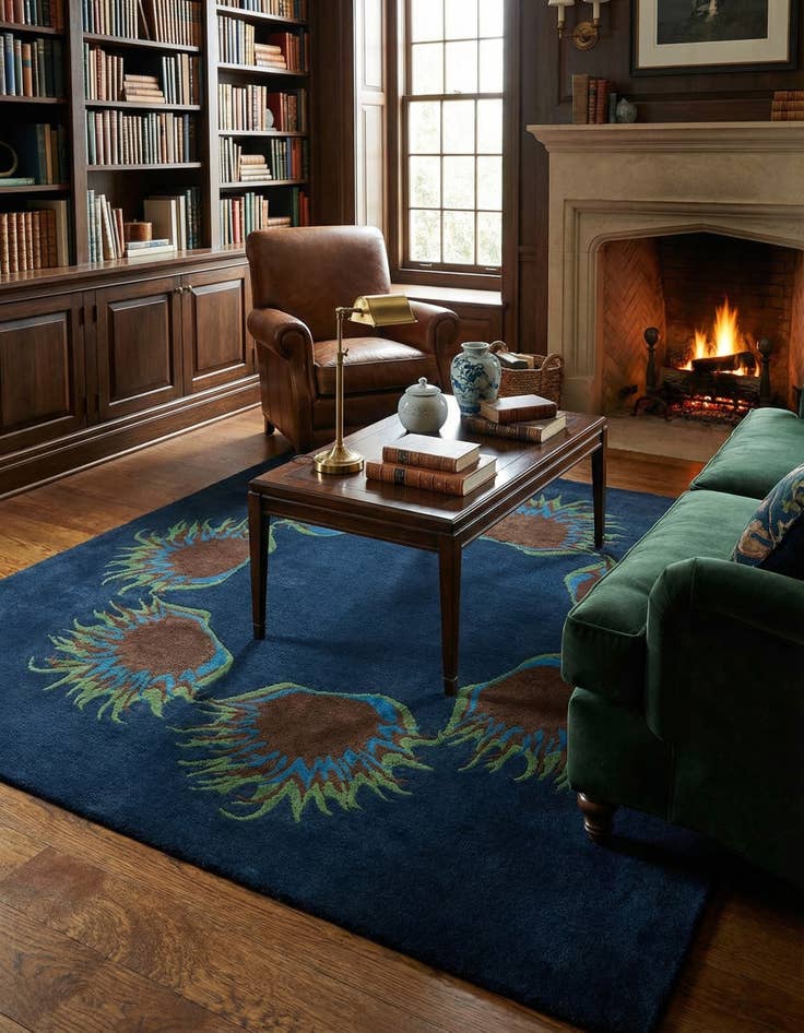 Detail image of 7' 5 x 7' 6 Agra Rug