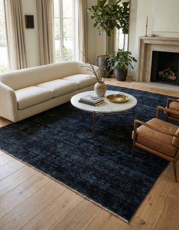 6' 5 x 9' 6 Hand Knotted Ultra Vintage Persian Wool Rug