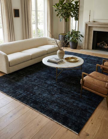6' 5 x 9' 6 Hand Knotted Ultra Vintage Persian Wool Rug