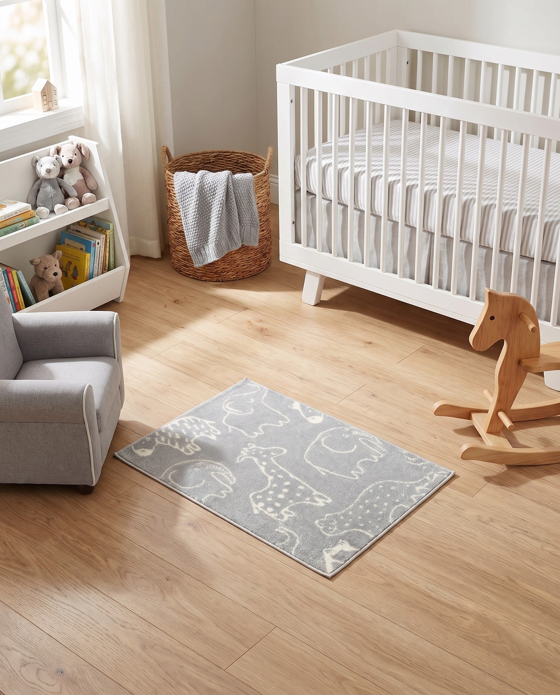 2' 2 x 3' Animals Whimsy Kids Rug