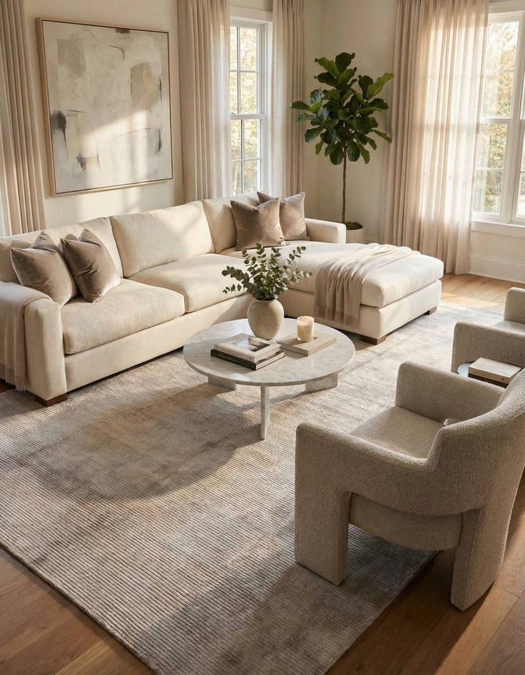 Detail image of 8' x 11' 4  Hand Knotted Darya Wool Rug