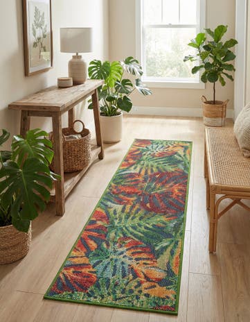 2' x 8' Easy-Clean Baja Indoor / Outdoor Runner Rug