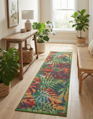 2' x 8' Easy-Clean Baja Indoor / Outdoor Runner Rug