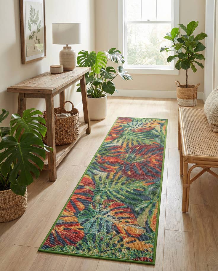 Detail image of 2' x 8' Easy-Clean Baja Indoor / Outdoor Runner Rug