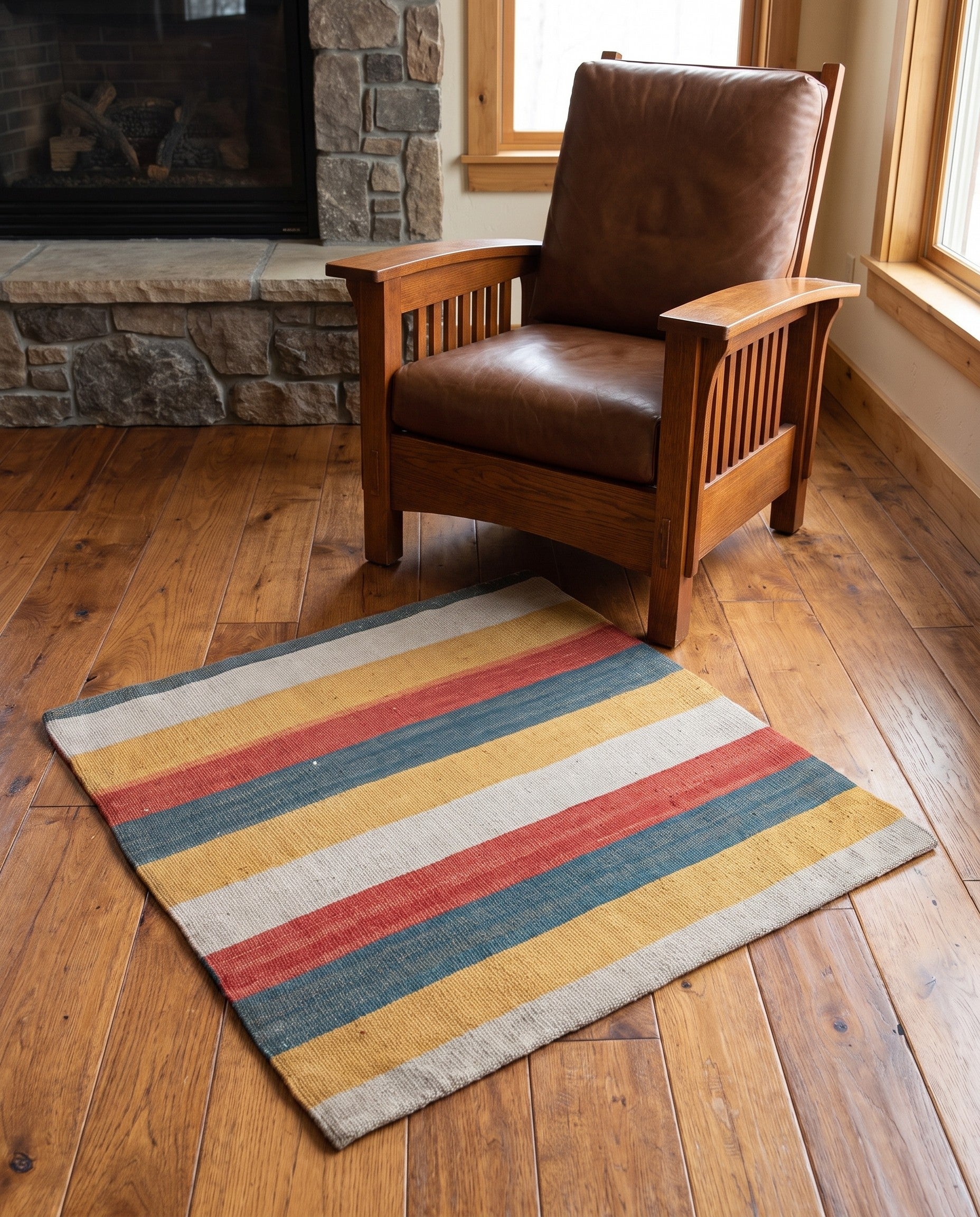 2' 5 x 2' 5 Hand Woven Pillow Wool Square Rug