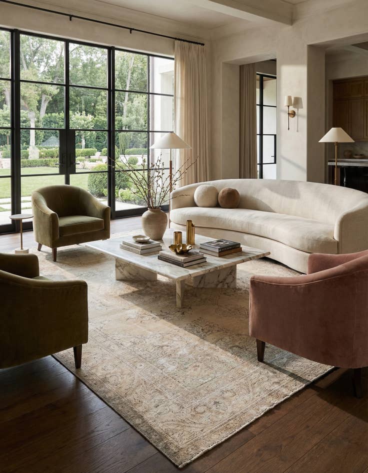 Detail image of 9' 6 x 12' 8  Hand Knotted Ultra Vintage Persian Wool Rug