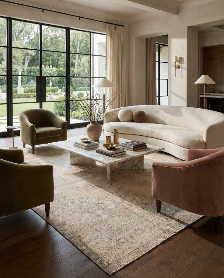 Detail image of 9' 6 x 12' 8 Hand Knotted Ultra Vintage Persian Wool Rug