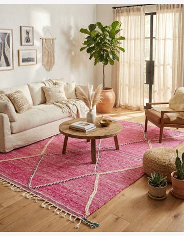 6' 10 x 10' 6 Hand Knotted Moroccan Wool Rug