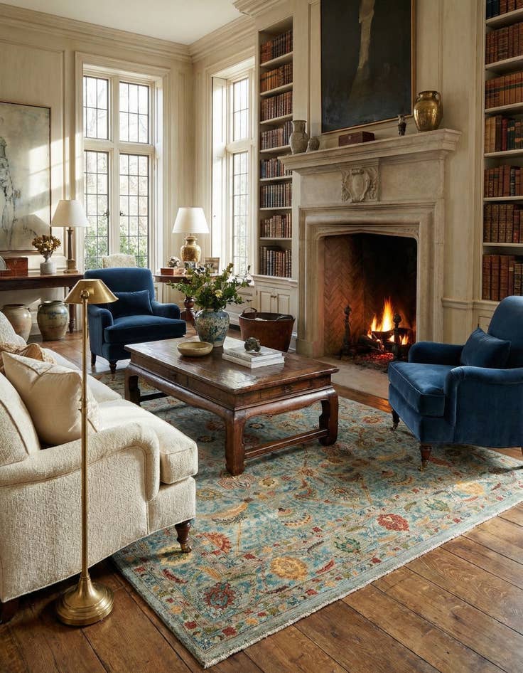 Detail image of  7' 11 x 10' 7  Hand Knotted Ariana Rug