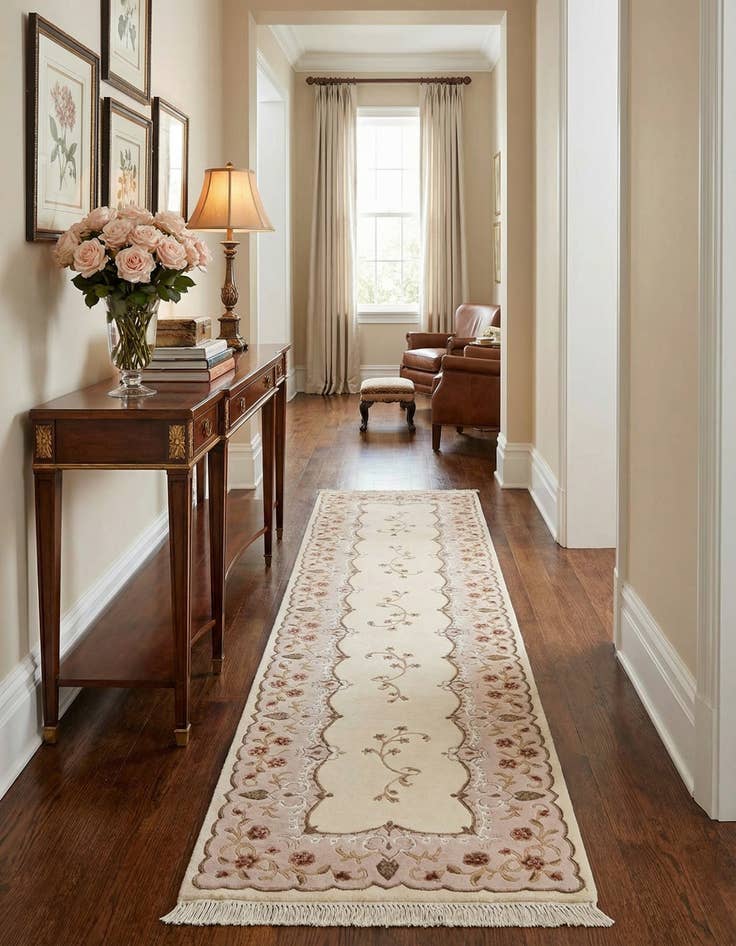 Detail image of 2' 9 x 9' 10  Hand Knotted Darya Wool Runner Rug