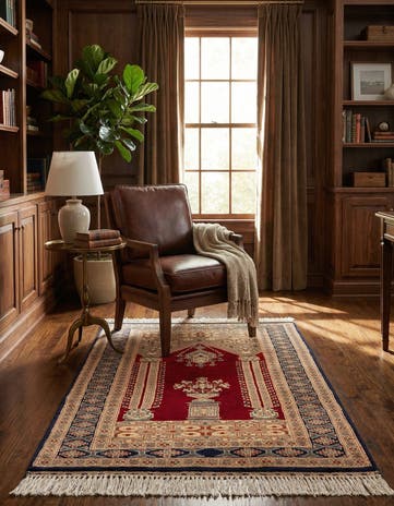 2' 8 x 4' 6 Hand Knotted Bokhara Oriental Wool Rug
