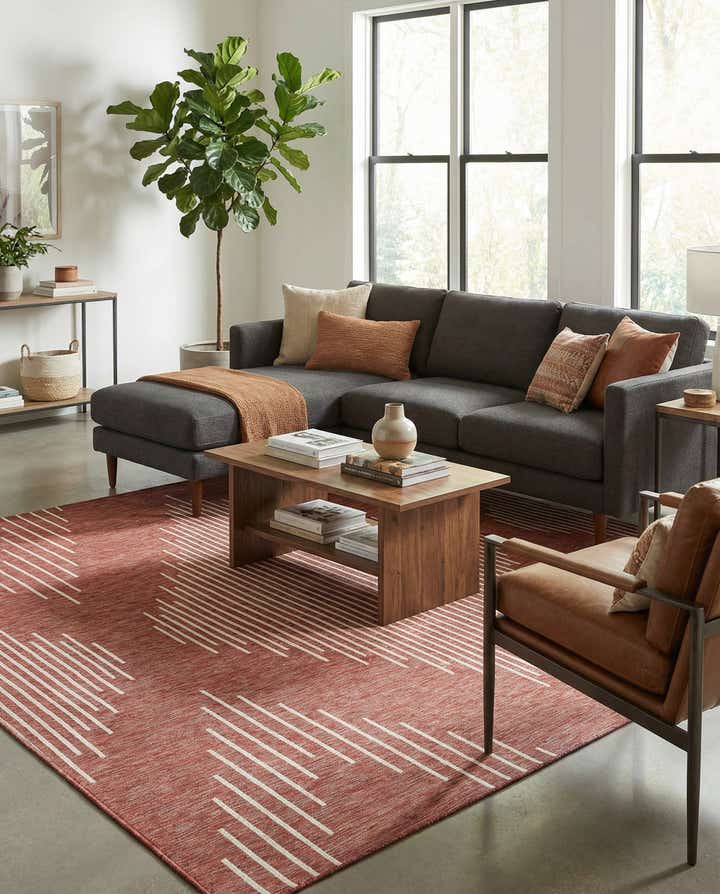 9' x 12' Easy-Clean Modern Indoor / Outdoor Rug