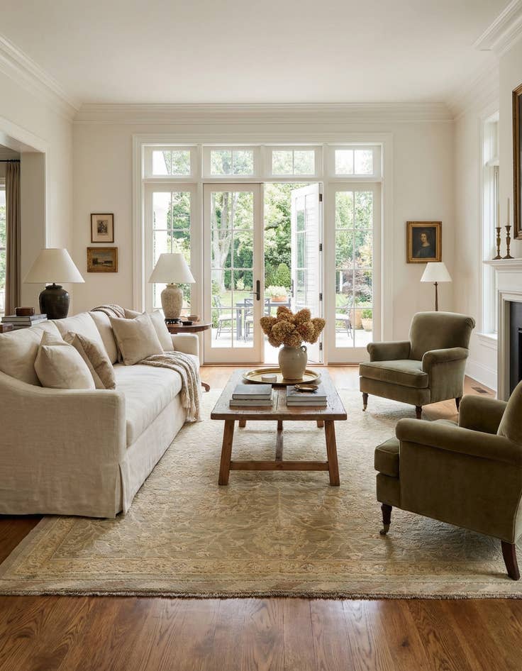 Detail image of 5' 11 x 7' 10  Hand Knotted Oushak Wool Rug