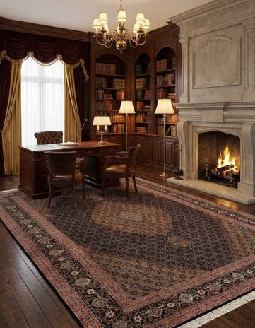 6' 8 x 9' 10 Tabriz Mahi Rug