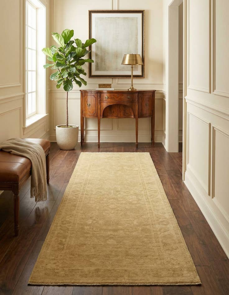 Detail image of 2' 7 x 8' 3  Hand Knotted Over-Dyed Ziegler Runner Rug