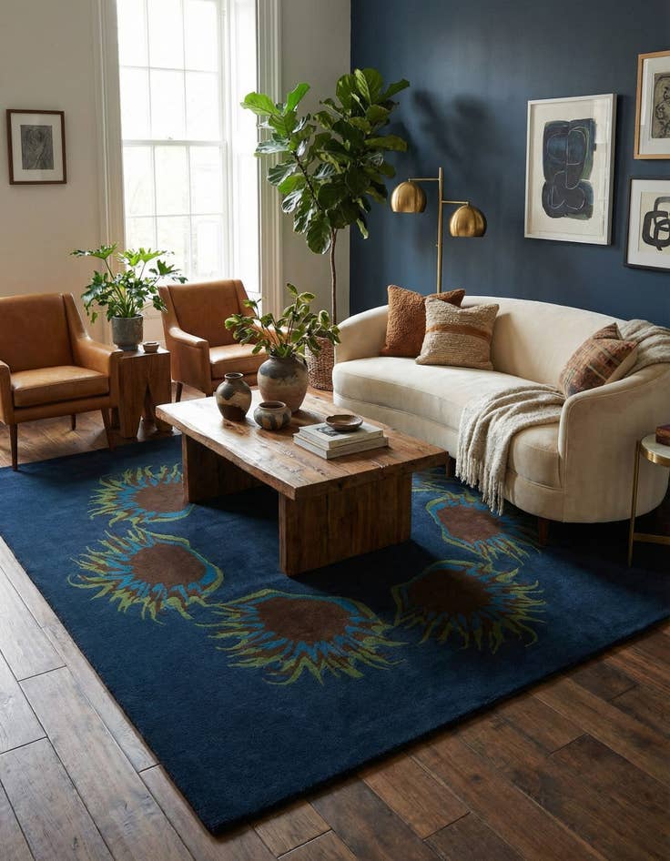 Detail image of 7' 5 x 7' 6 Luna Square Rug