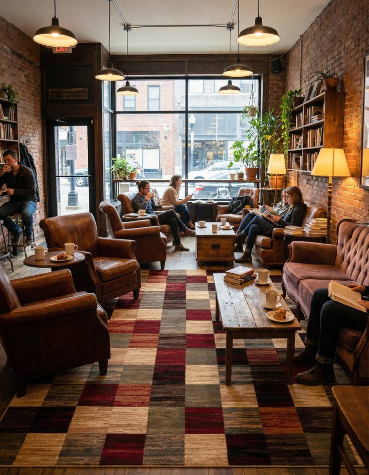 Detail image of 9' x 12' Coffee Shop Rug