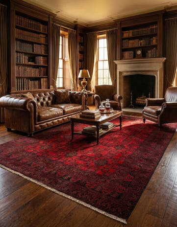 6' 7 x 9' 8 Hand Knotted Khal Mohammadi Wool Rug