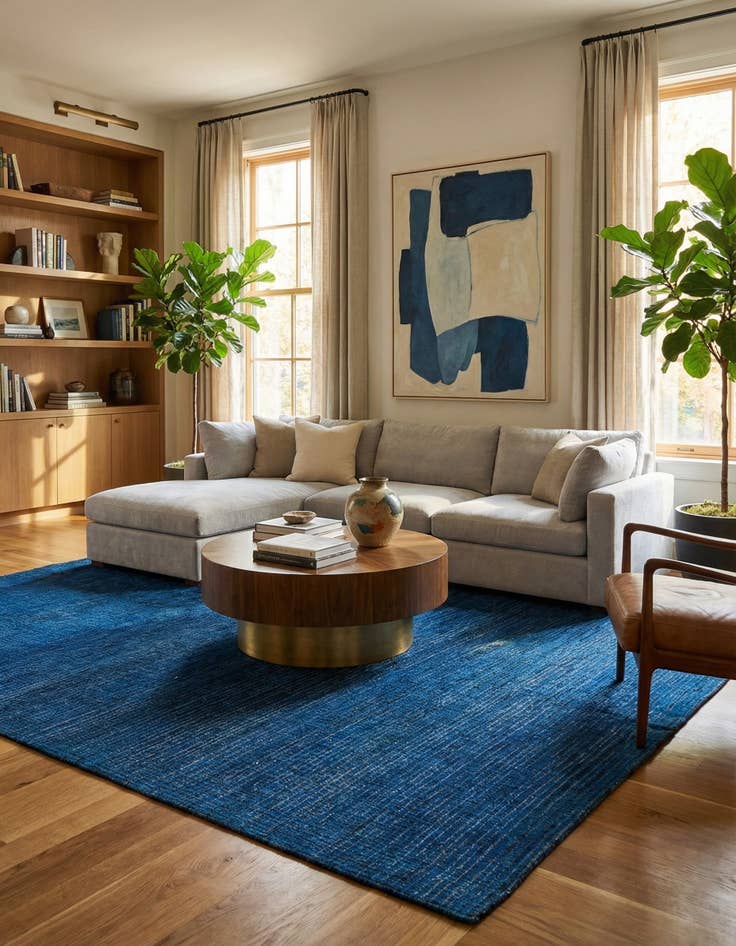 Detail image of 8' 8 x 11' 7  Hand Knotted Darya Wool Rug