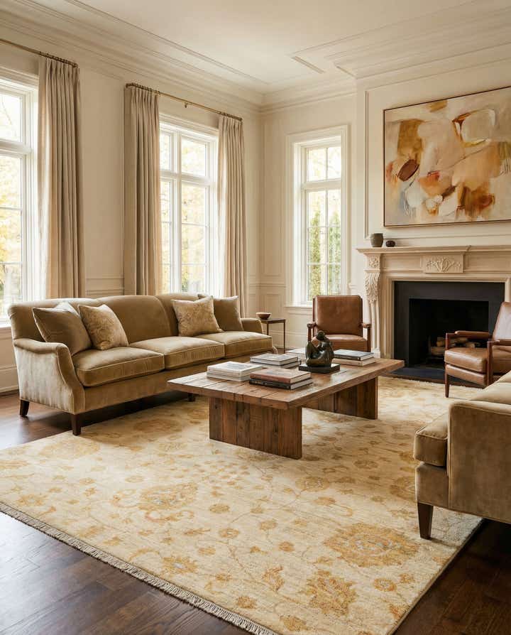 5' 11 x 7' 10 Ziegler Wool Rug