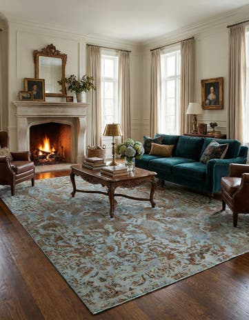8' x 11' 9 Vintage Royal Wool Rug