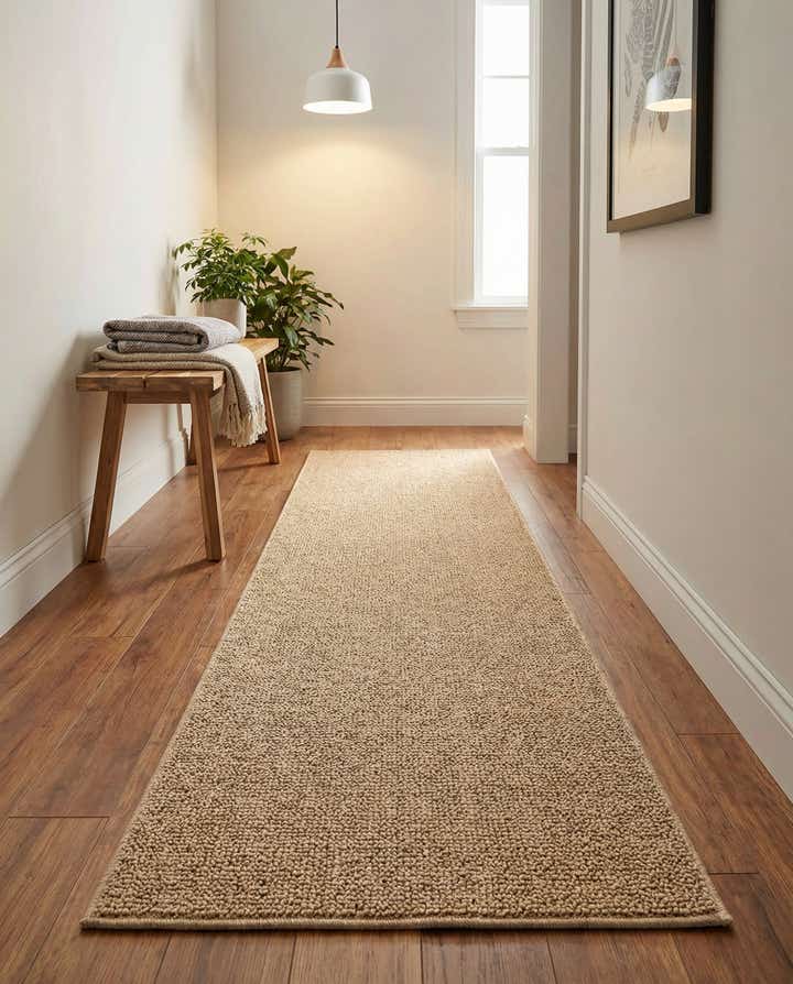 2' x 6' 1 Easy-Clean Solid Indoor / Outdoor Runner Rug